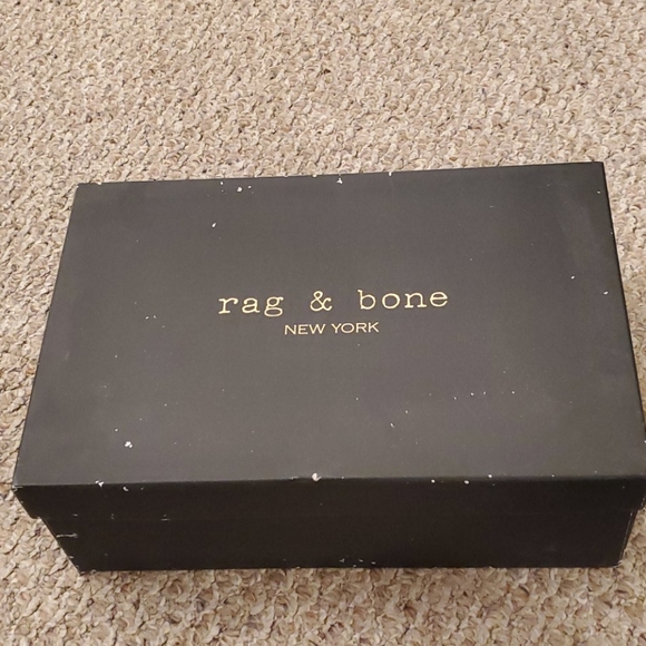 Rag & Bone Black Harrow Bootie with Box 37.5 - Picture 9 of 9